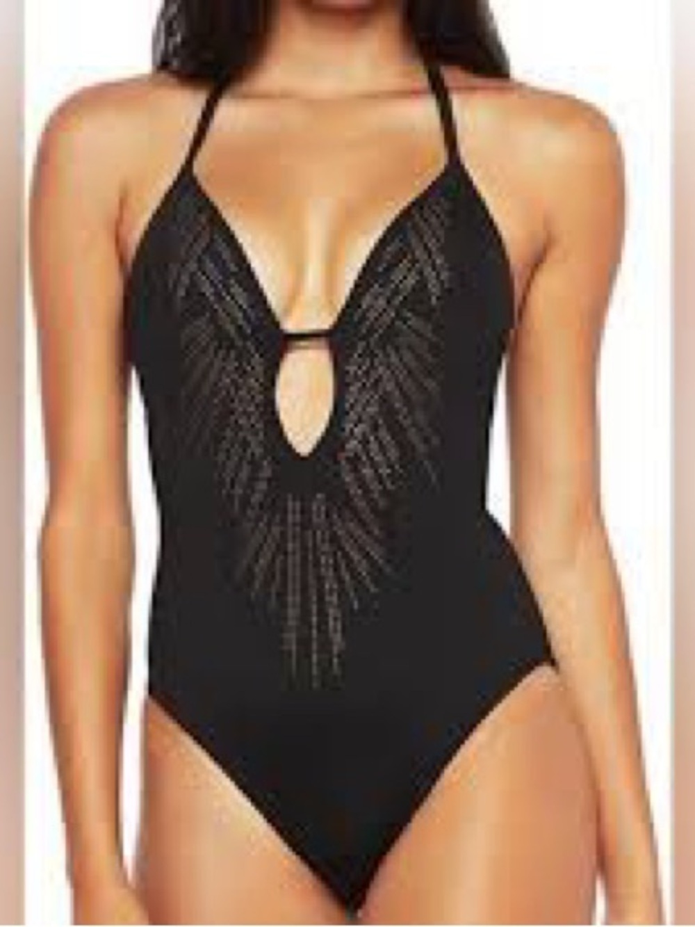NWT Women’s Jungle Fever Studded Push-Up One-Piece XXL 18-20